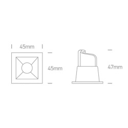 kinkiecik.pl Oprawa podstropowa Shop Square Boxes 50102B/B/W ONE LIGHT