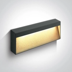 kinkiecik.pl Kinkiet Square Indoor/Outdoor Wall Dark Lights Die cast 67359B/AN/W ONE LIGHT