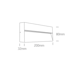kinkiecik.pl Kinkiet Square Indoor/Outdoor Wall Dark Lights Die cast 67359B/AN/W ONE LIGHT