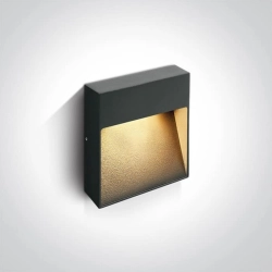 kinkiecik.pl Kinkiet Square Indoor/Outdoor Wall Dark Lights Die cast 67360A/AN/W ONE LIGHT