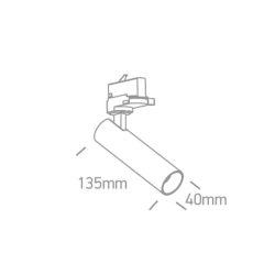 kinkiecik.pl Reflektor The COB Cylinder Range 65108T/W/W ONE LIGHT
