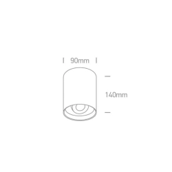 kinkiecik.pl Kinkiet The COB Indoor Round Cylinders 12110D/W/W ONE LIGHT