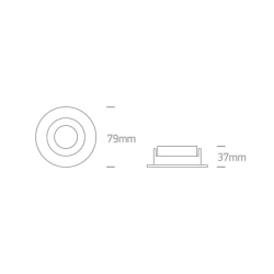 kinkiecik.pl Oprawa podstropowa The Chill Out Range Round 10105MD/B/B ONE LIGHT