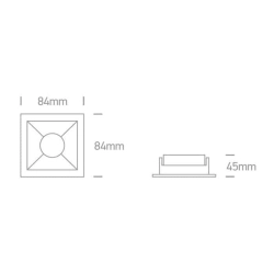 kinkiecik.pl Oprawa podstropowa The Chill Out Range Square 50105M/W/BS ONE LIGHT