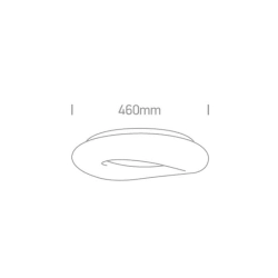 kinkiecik.pl Plafon The Cloud Series 62148A/W ONE LIGHT 46cm