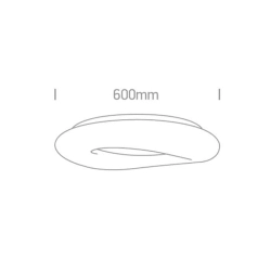 kinkiecik.pl Plafon The Cloud Series 62148B/W ONE LIGHT 60cm