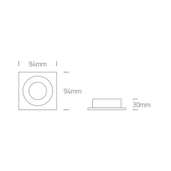 kinkiecik.pl Oprawa podstropowa The Dual Ring GU10 Range 51105ABG/W ONE LIGHT