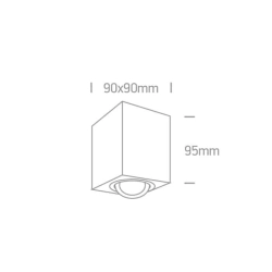 kinkiecik.pl Plafon The GU10 Ceiling Lights Aluminium 12105AC/B ONE LIGHT