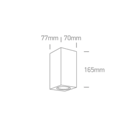 kinkiecik.pl Kinkiet The GU10 Outdoor Cube Lights Die cast 67426A/G ONE LIGHT