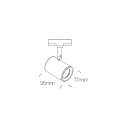 kinkiecik.pl Reflektor The GU10 Track Spots 65520T/B ONE LIGHT