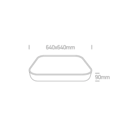 kinkiecik.pl Plafon The LED Slim Line Plafo 62160A/B/W ONE LIGHT 64cm