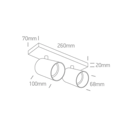 kinkiecik.pl Plafon kinkiet The Retro GU10 Spots 65205N/B ONE LIGHT
