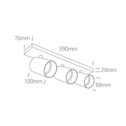 kinkiecik.pl Plafon kinkiet The Retro GU10 Spots 65305N/B ONE LIGHT