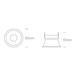 kinkiecik.pl Oprawa podstropowa The Semi Trimless Dark Light Range 10105TG/W ONE LIGHT