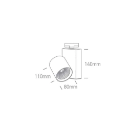 kinkiecik.pl Reflektor The COB Track Spot Range 65611NT/W/W ONE LIGHT