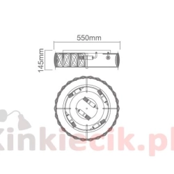 kinkiecikpl Plafon Intero gold PL ORLICKI