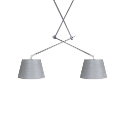 Lampa wisząca ADAM 2S PENDANT grey AZ1842+AZ2583 śr.30cm AZZARDO