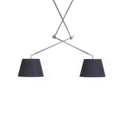 Lampa wisząca ADAM 2S PENDANT black AZ1842+AZ2597 śr.20cm AZZARDO