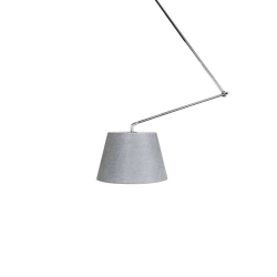 Lampa wisząca ADAM S PENDANT grey AZ1841+AZ2604 śr.36cm AZZARDO