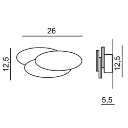 kinkieick.pl Kinkiet Clover oval (white) AZ2998 AZZARDO