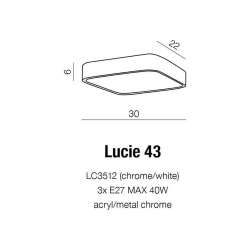 Plafon Lucie 43 (black) AZ4147 AZZARDO