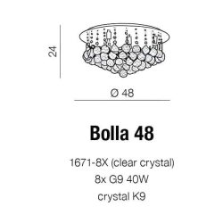Plafon BOLLA 48 AZ1287 AZZARDO