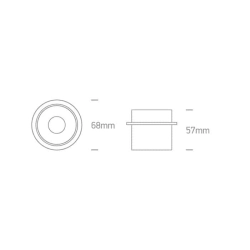 kinkiecik.pl Oprawa podstropowa Recessed Cylinders Aluminium 10105D9/B/GL ONE LIGHT