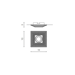 Oczko stropowe PIRAMIDE XL AZ1612 AZZARDO