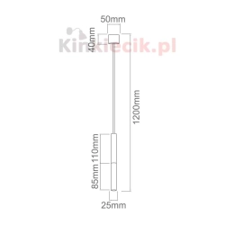 kinkiecikpl lampa wisząca Slimi S bianco ORLICKI
