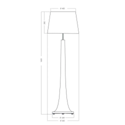 Lampa podłogowa ZURICH TRANSPARENT COOPER L213382258 4Concepts L213382258 - zdjęcie 2