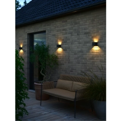 Kinkiet elewacyjny Milda Kubi IP44 - Nordlux, czarny 2418331003