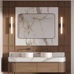 Kinkiet Linea LED CCT IP44 czarny LP-0510/1W-45 BK LIGHT PRESTIGE - zdjęcie produktu