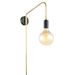 Kinkiet Malene MBM3386/1 BK+GD ITALUX z włącznikiem Italux - zdjęcie produktu