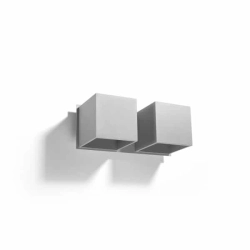 kinkiecik.pl Kinkiet QUAD 2 szary SL.0658 SOLLUX LIGHTING
