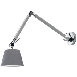 Kinkiet ZYTA WALL S ALU gray AZ2295+AZ2601 śr.26cm AZZARDO