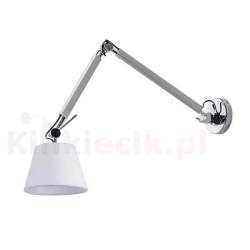Kinkiet ZYTA WALL S ALU white AZ2295+AZ2605 śr.36cm AZZARDO