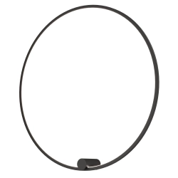 Kinkiet Ringa L 1xLED czarny WL0116-L-BK yaskr