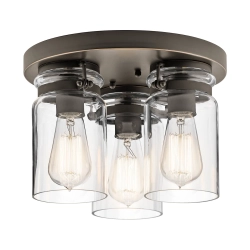 kinkiecik.pl Plafon Brinley – 3 źródła światła – Stary brąz KL-BRINLEY-F-OZ Elstead Lighting