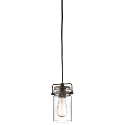 kinkiecik.pl Mała lampa wisząca Brinley – 1 źródło światła – Stary brąz KL-BRINLEY-MP-OZ Elstead Lighting