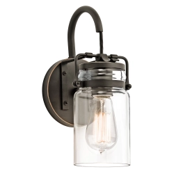 kinkiecik.pl Kinkiet Brinley – 1 źródło światła – Stary brąz KL-BRINLEY1-OZ Elstead Lighting
