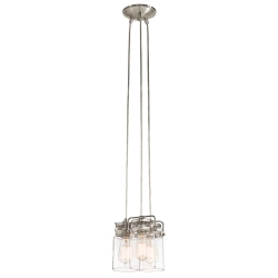kinkiecik.pl Lampa wisząca Brinley – 3 źródła światła – Szczotkowany nikiel KL-BRINLEY3-NI Elstead Lighting