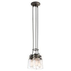 kinkiecik.pl Lampa wisząca Brinley – 3 źródła światła – Stary brąz KL-BRINLEY3-OZ Elstead Lighting