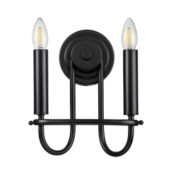 Kinkiet Capitol Hill – 2 źródła światła – Czarny KL-CAPITOL-HILL2-BLK Elstead Lighting