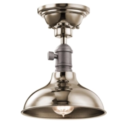 kinkiecik.pl Mała lampa wisząca Cobson – 1 źródło światła – Polerowany nikiel KL-COBSON-MP-PN Elstead Lighting
