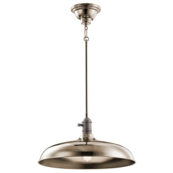 kinkiecik.pl Lampa wisząca Cobson – 1 źródło światł – Polerowany nikiel KL-COBSON-P-PN Elstead Lighting