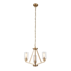 Żyrandol Deryn – 3 źródła światła – Naturalny mosiądz KL-DERYN3-NBR Elstead Lighting