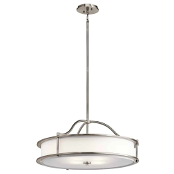kinkiecik.pl Lampa wisząca Emory – 4 źródła światła – Klasyczny pewter KL-EMORY-P-M-CLP Elstead Lightnig