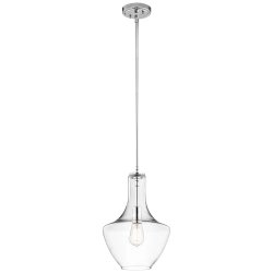 kinkiecik.pl Mała lampa wisząca Everly – 1 źródło światła – Chrom KL-EVERLY-P-S-CH Elstead Lighting