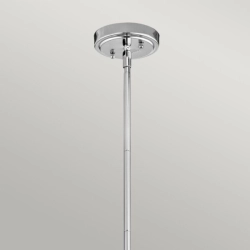 kinkiecik.pl Mała lampa wisząca Everly – 1 źródło światła – Chrom KL-EVERLY-P-S-CH Elstead Lighting