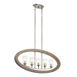 Żyrandol Grand Bank – 5 źródeł światła – Postarzana antyczna szarość KL-GRAND-BANK5 Elstead Lighting